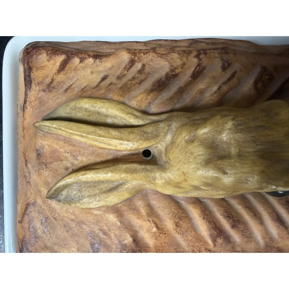 Vtg Pillivuyt French Rabbit Head Pate Tureen - Trompe L'oeil Casserole Dish T841